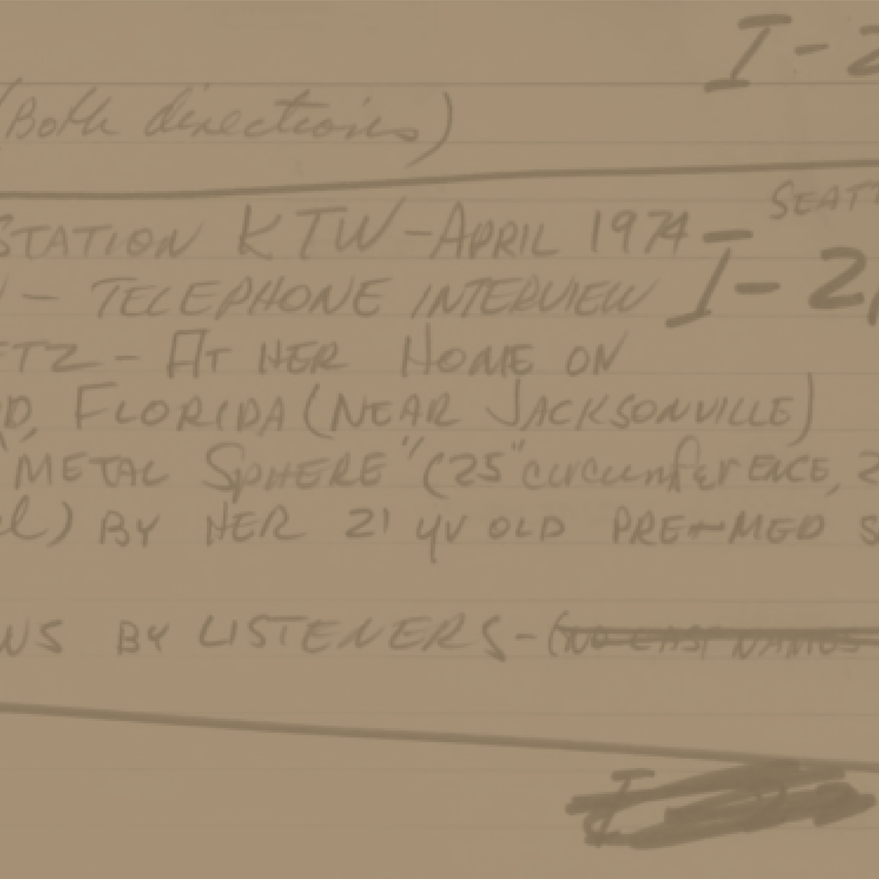 The Center for UFO Studies lists Hynek's radio interview about the Betz sphere it its archives.