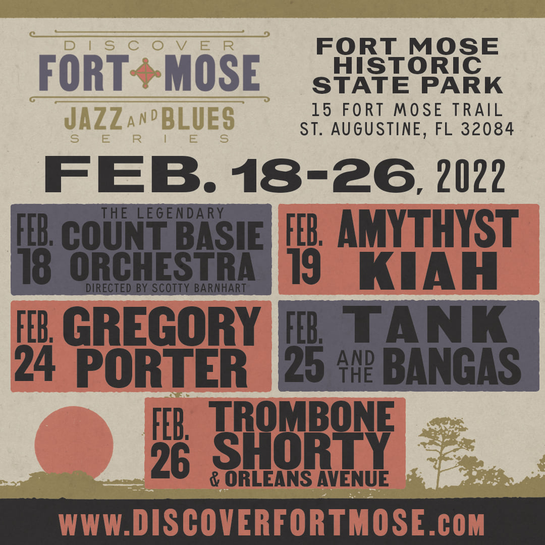 Fort Mose Jazz & Blues Series concert poster