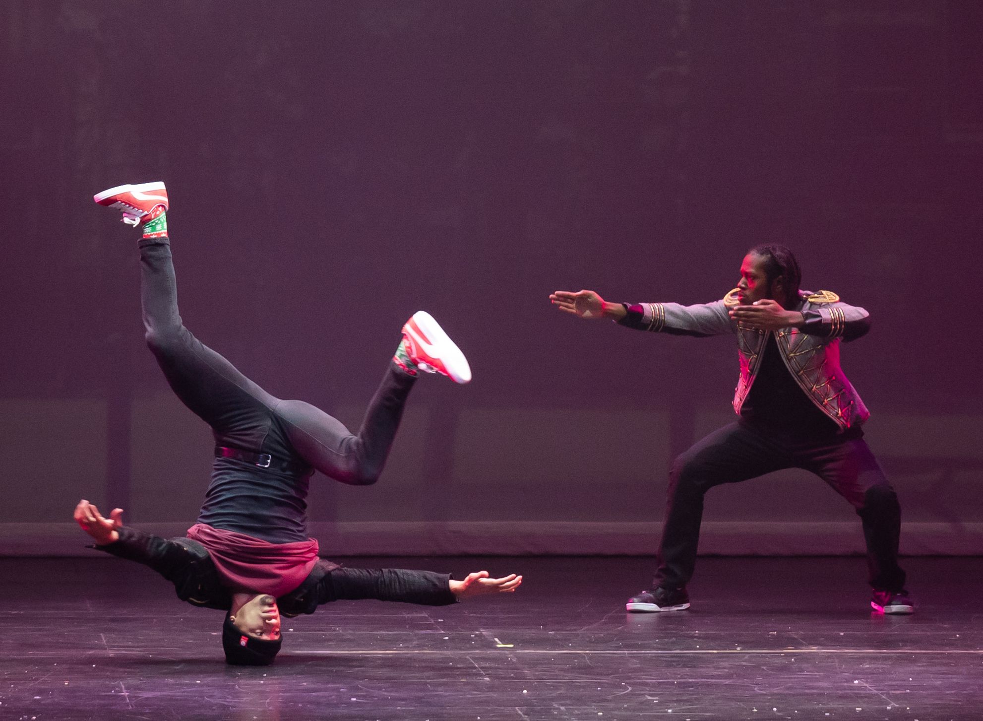 Dancers performing during Hip Hop Nutcracker