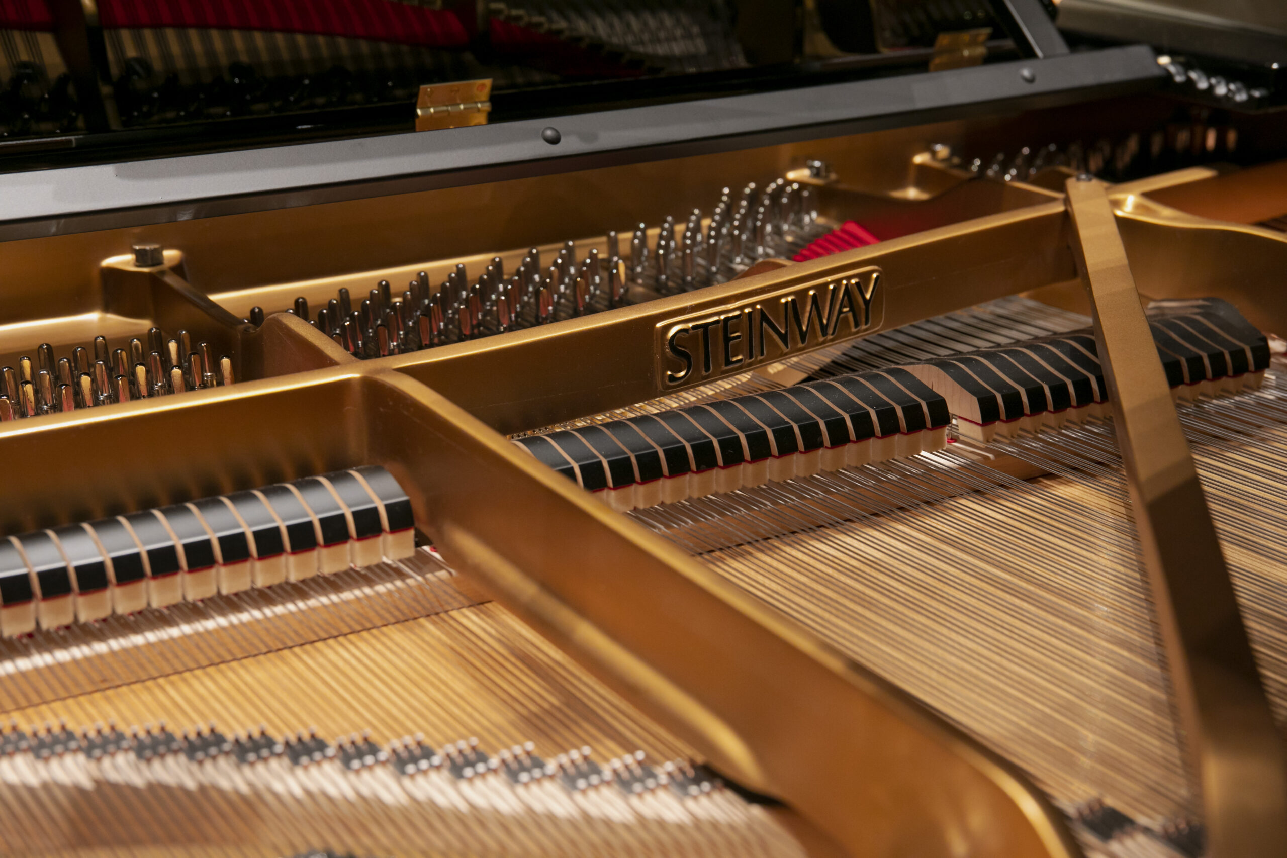 Photograph of concert grand piano