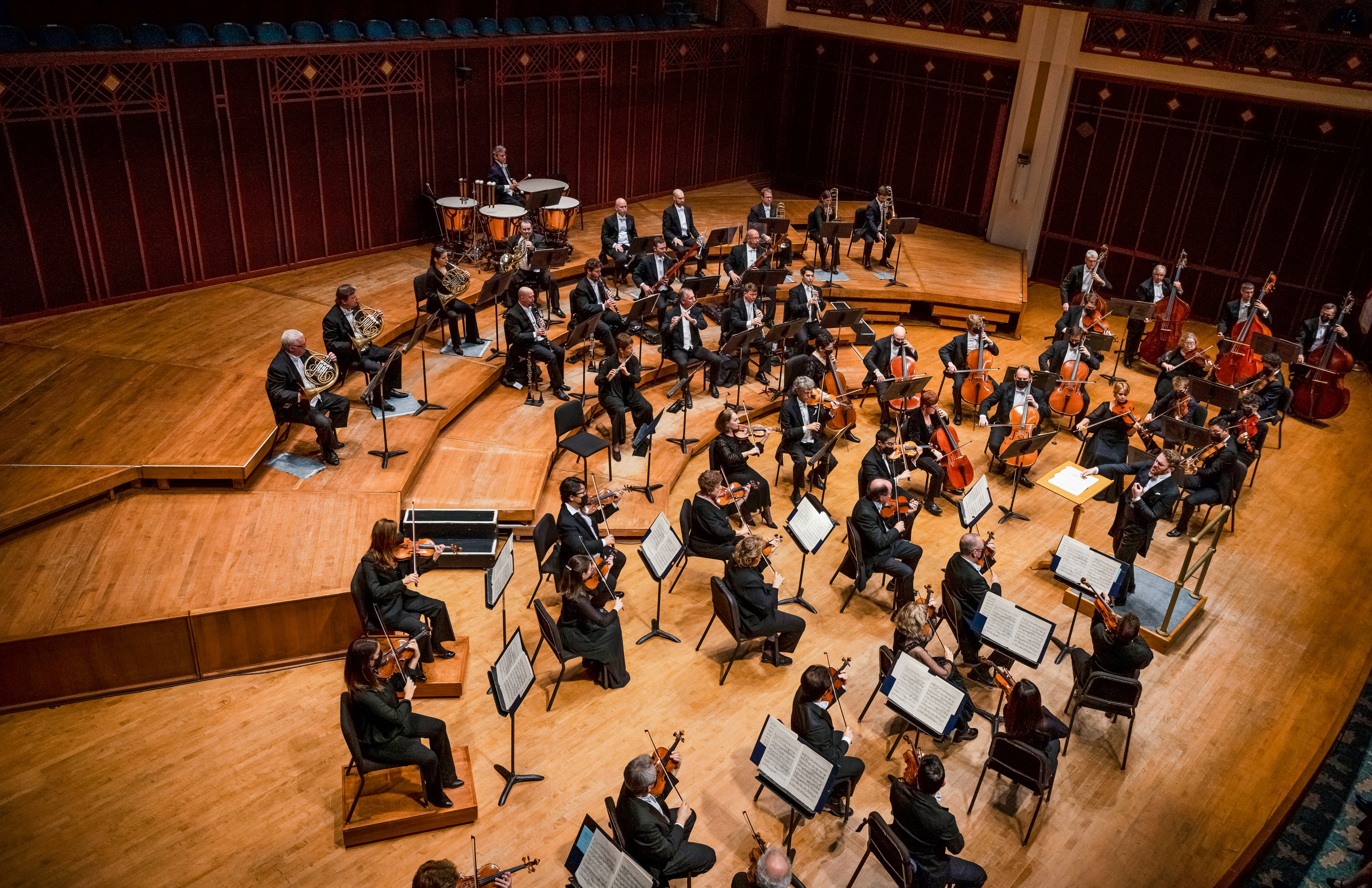 The Jacksonville Symphony performing at Jacoby Symphony Hall