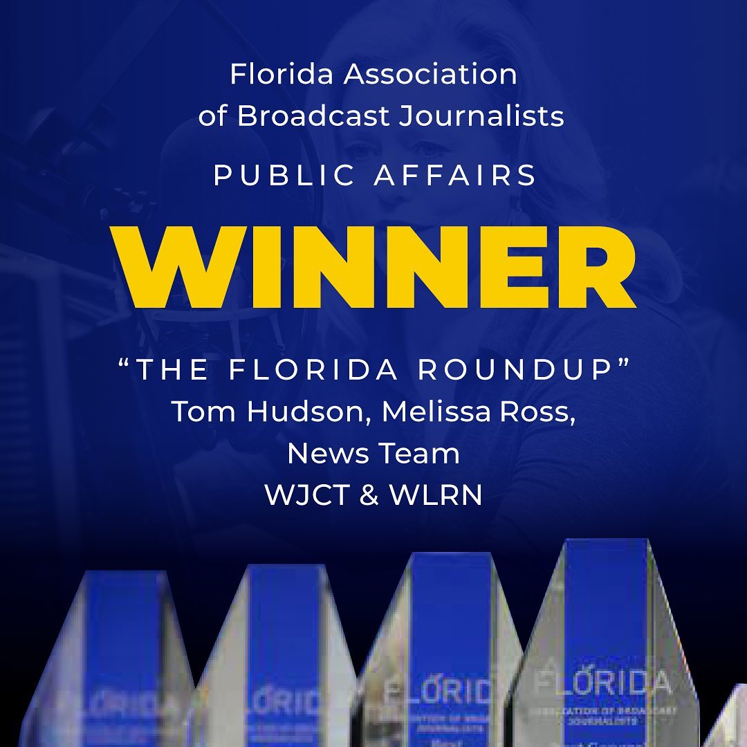 Featured image for ““The Florida Roundup” wins award in the Public Affairs category at The Florida Association of Broadcast Journalist Award Ceremony!”
