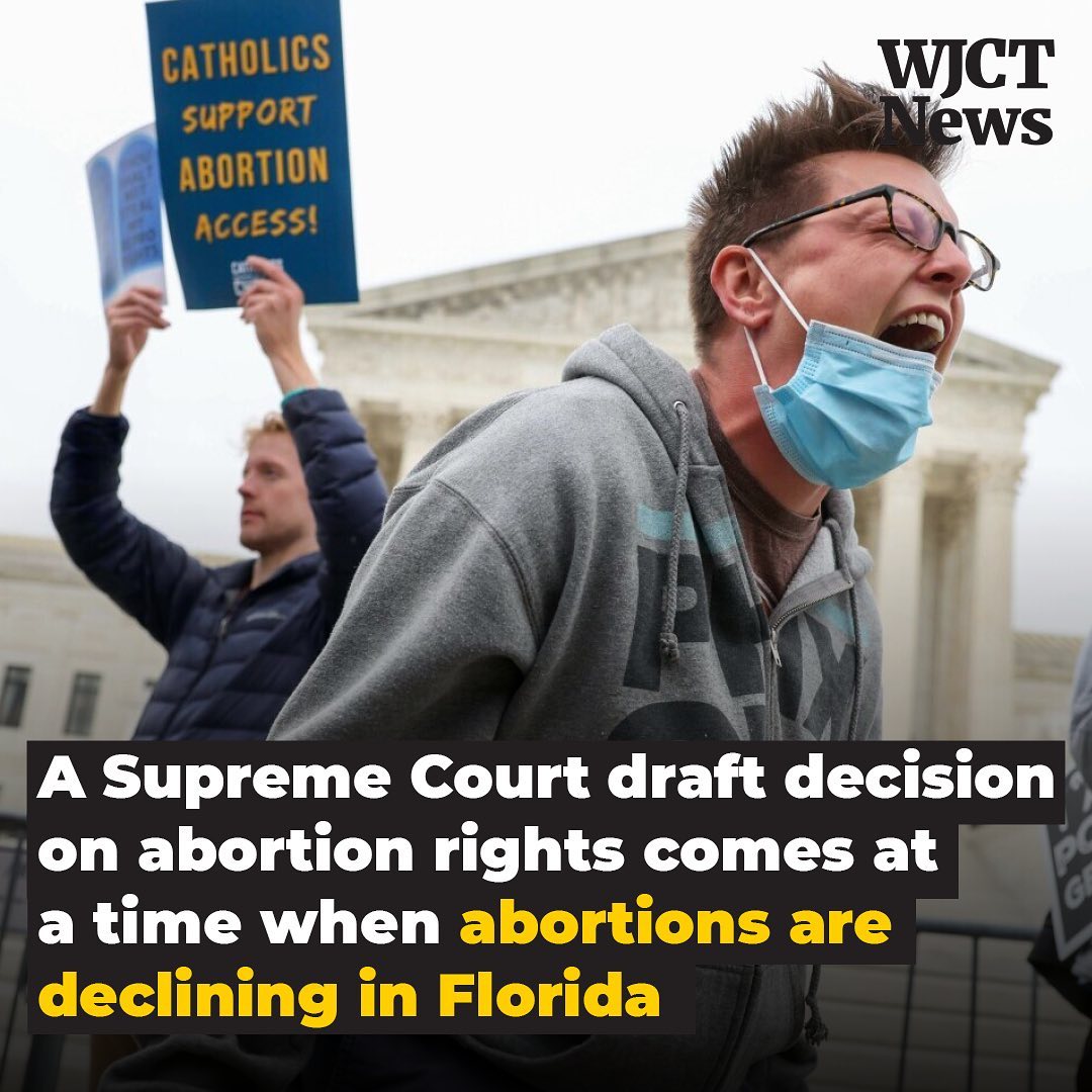 Featured image for “A Supreme Court draft decision on abortion rights comes at a time when abortions are declining in Florida”