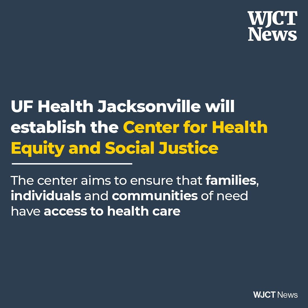 Featured image for “UF Health Jacksonville will establish the Center for Health Equity and Social Justice”