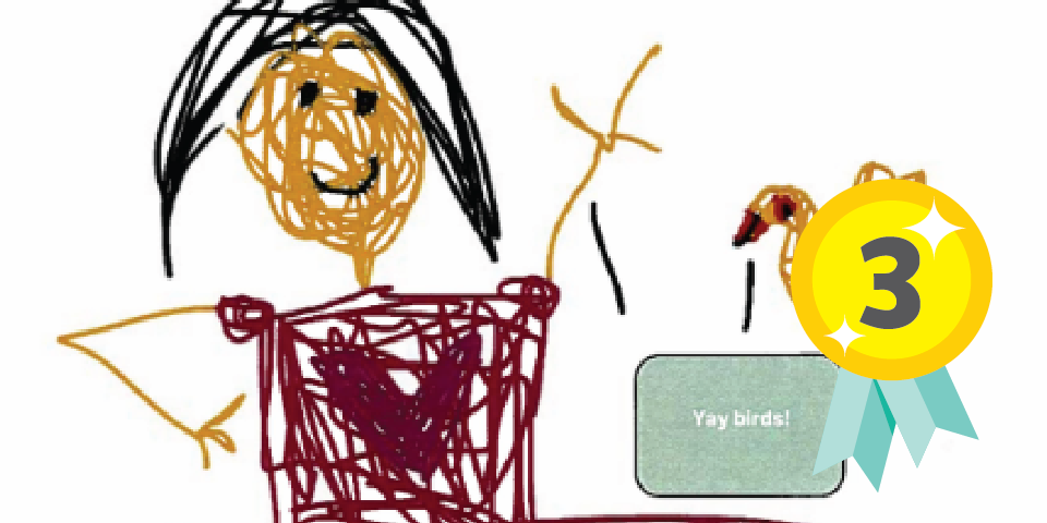 Featured image for ““Birds are great!” by Alia A.”